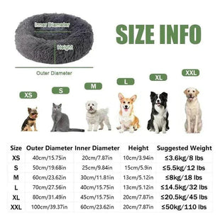 40-100cm Fluffy Pets Dogs Beds - Super Warm Soft Cat Nest40 - 100cm Fluffy Pets Dogs Beds Large Round Dog Bed Super Warm Soft Cat House Plush Cat Nest Winter - Sweet Home Online Store