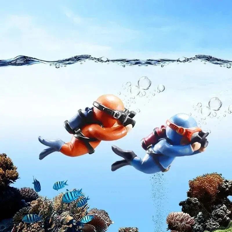 Aquarium Decoration Resin Floating Diver - Sweet Home Online Store