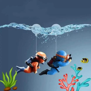 Aquarium Decoration Resin Floating Diver