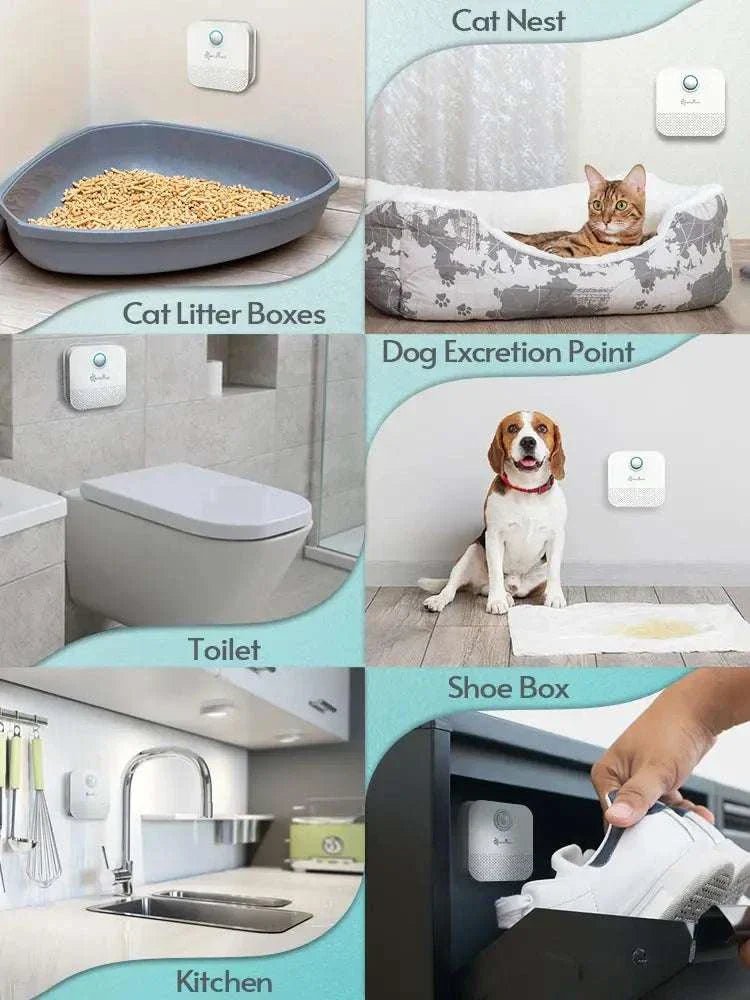 Cat Litter Box Fresh Odor Purifier - DownyPaws 4000mAh - Sweet Home Online Store