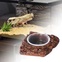 Reptilia Feeding Dish Feeder Dish for Frogs, Lizards, and Amphibians - Perfect for Chameleons, Spiders, Turtles, Leopard Geckos, and Bearded Dragons - Sweet Home Online Store