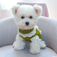 Floral Bliss Dog Sweater: Cozy Knits for Small to Medium Dogs - Sweet Home Online Store