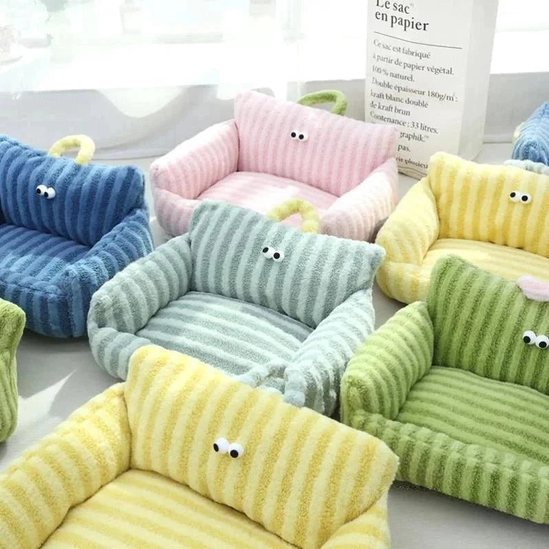 Puppy special sofa kennel winter warm pet Internet celebrity cat nest small dog dog sleeping mat cushion winter bed - Sweet Home Online Store