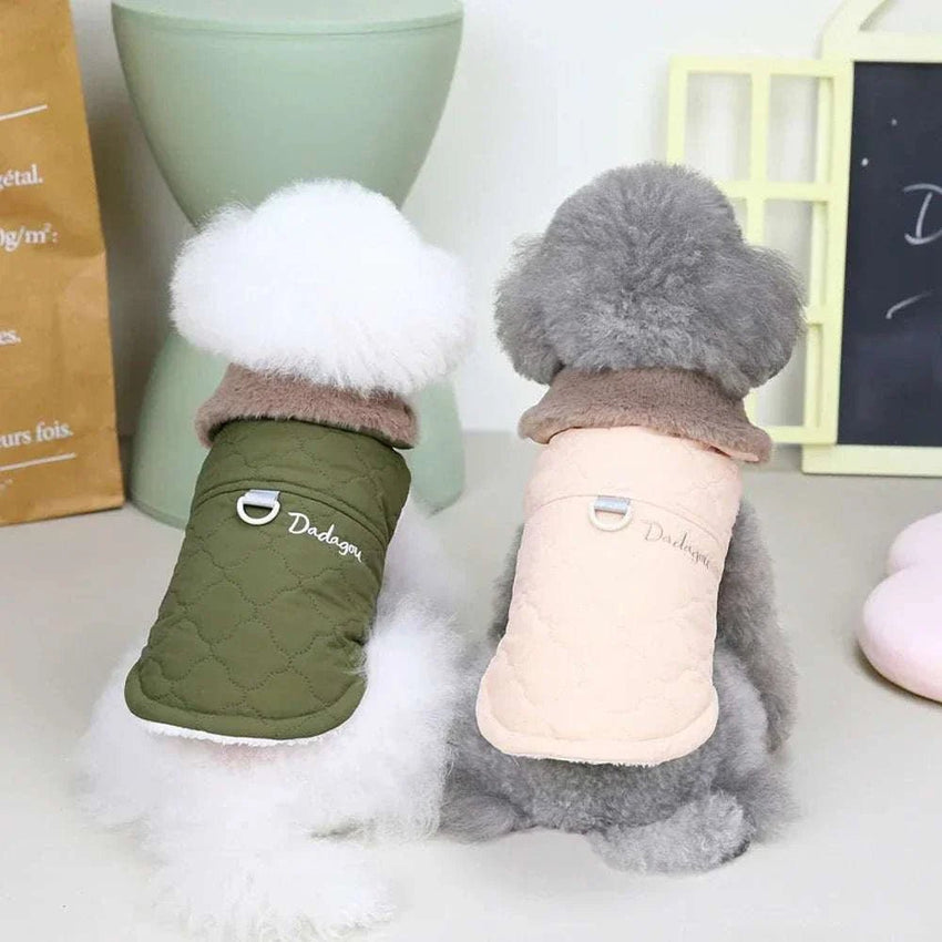 Winter Vest for Dogs - Warm Pet Coat with Big Fur Collar - Sweet Home Online Store